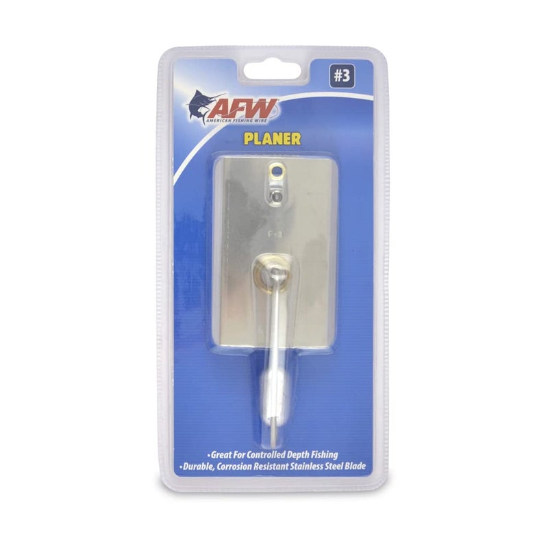 AFW American Fishing Wire Planer, Size #3, in-Line, Stainless Steel Blade - Image 1